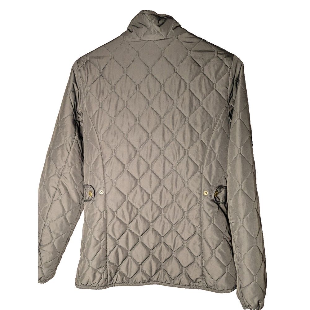 Eddie Bauer Jacket Womens Small Green Puffer Down Quilted Full Zip Up Outdoor - Picture 2 of 8
